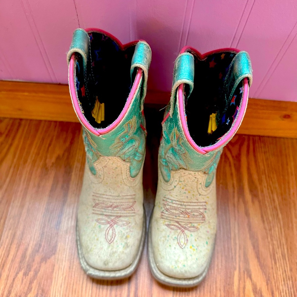 Girls Western Leather Boots